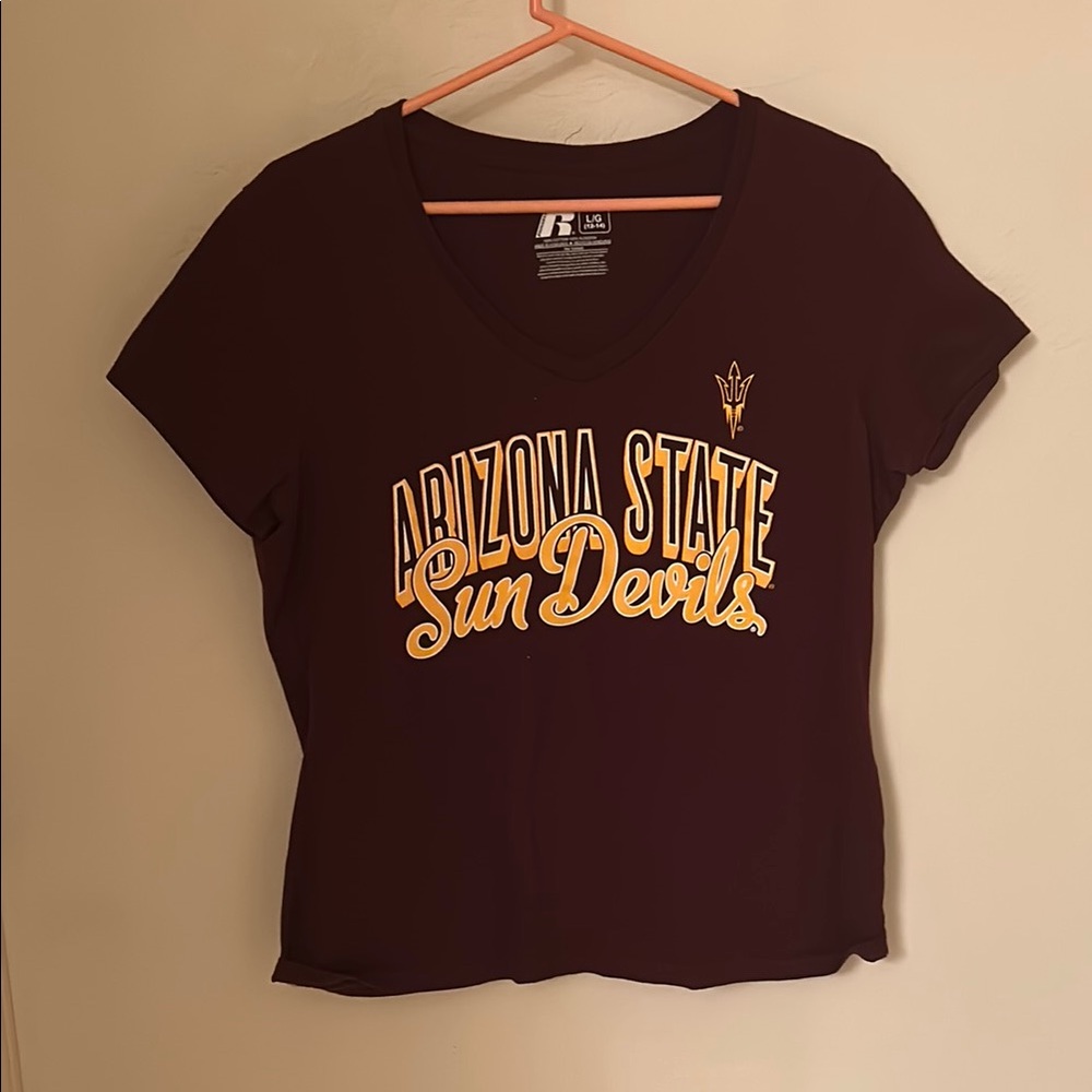 Russell Athletic Maroon Short Sleeve Tee